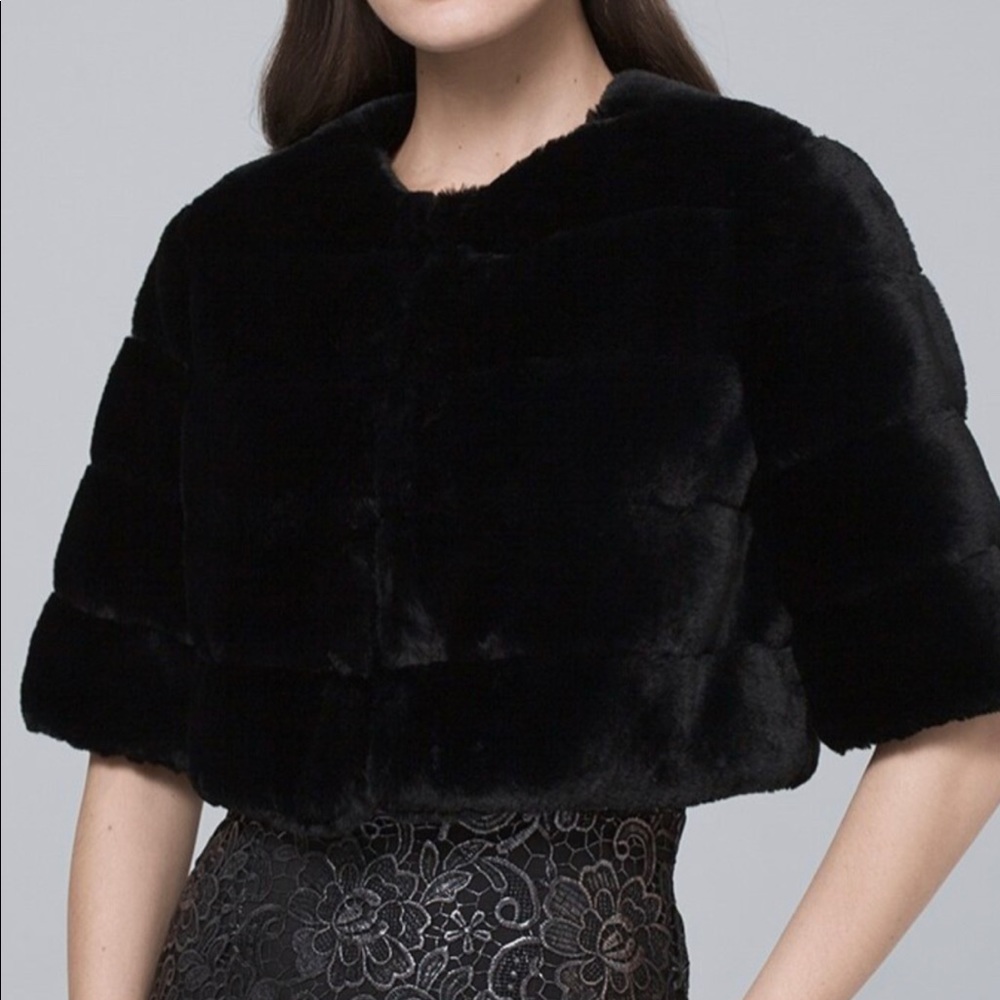 Faux Fur Bolero / Shrug - NEW - Size L - WHBM
